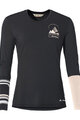 VAUDE Tricou de ciclism cu mânecă lungă - MONVISO MERINO - negru/bej
