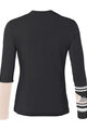 VAUDE Tricou de ciclism cu mânecă lungă - MONVISO MERINO - negru/bej