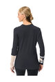 VAUDE Tricou de ciclism cu mânecă lungă - MONVISO MERINO - negru/bej