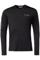 VAUDE Tricou de ciclism cu mânecă lungă - MONVISO MERINO - negru
