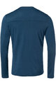 VAUDE Tricou de ciclism cu mânecă lungă - MONVISO MERINO - albastru
