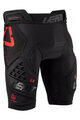 LEATT șorturi cu protecții - IMPACT SHORTS 3DF 5.0 - negru/roșu