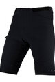 LEATT Pantaloni scurți de ciclism fără bretele - MTB TRAIL 2.0 - negru