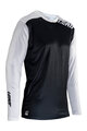 LEATT Tricou de ciclism cu mânecă lungă de vară - MTB ENDURO 4.0 - alb/negru