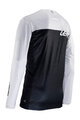 LEATT Tricou de ciclism cu mânecă lungă de vară - MTB ENDURO 4.0 - alb/negru