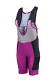 LEATT Pantaloni scurți de ciclism cu bretele - BIB MTB ENDURANCE 5.0 W - mov