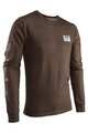 LEATT Tricou de ciclism cu mânecă lungă - CORE - maro
