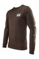 LEATT Tricou de ciclism cu mânecă lungă - CORE - maro