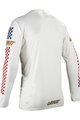 LEATT Tricou de ciclism cu mânecă lungă de vară - MTB ENDURO 4.0 - alb