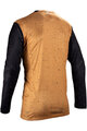 LEATT Tricou de ciclism cu mânecă lungă de vară - MTB ENDURO 4.0 - maro/negru
