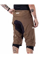 LEATT Pantaloni scurți de ciclism fără bretele - MTB ENDURO 3.0 - maro