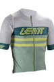 LEATT Tricou de ciclism cu mânecă scurtă - MTB ENDURANCE 6.0 - verde/gri