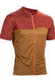 LEATT Tricou de ciclism cu mânecă scurtă - MTB TRAIL 3.0 - maro/roșu