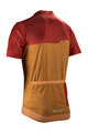 LEATT Tricou de ciclism cu mânecă scurtă - MTB TRAIL 3.0 - maro/roșu