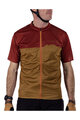 LEATT Tricou de ciclism cu mânecă scurtă - MTB TRAIL 3.0 - maro/roșu