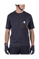 LEATT Tricou de ciclism cu mânecă scurtă - MTB TRAIL 1.0 X-FLOW - negru