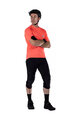 LEATT Tricou de ciclism cu mânecă scurtă - MTB TRAIL 1.0 X-FLOW - roșu
