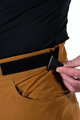 LEATT Pantaloni de ciclism lungi fără bretele - MTB TRAIL 2.0 - maro