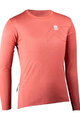 LEATT Tricou de ciclism cu mânecă lungă de vară - MTB TRAIL 3.0 W - roșu