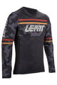 LEATT Tricou de ciclism cu mânecă lungă de vară - MTB GRAVITY 4.0 - negru