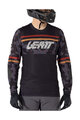 LEATT Tricou de ciclism cu mânecă lungă de vară - MTB GRAVITY 4.0 - negru
