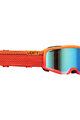 LEATT Ochelari de ciclism - VELOCITY 4.0 MTB X-FLOW IRIZ - roșu