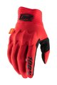 100% SPEEDLAB Mănuși cu degete lungi de ciclism - COGNITO D3O - roșu/negru