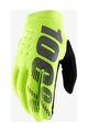 100% SPEEDLAB Mănuși cu degete lungi de ciclism - BRISKER - galben