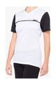 100% SPEEDLAB Tricou de ciclism cu mânecă scurtă - RIDECAMP W - alb/negru