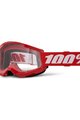 100% SPEEDLAB Ochelari de ciclism - STRATA 2 - roșu/alb