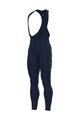 ALÉ Pantaloni de ciclism lungi cu bretele - WINTER SOLID - albastru