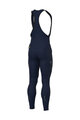 ALÉ Pantaloni de ciclism lungi cu bretele - WINTER SOLID - albastru