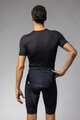 ALÉ Pantaloni scurți de ciclism fără bretele - CORSA PRAGMA - negru