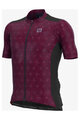 ALÉ Tricou de ciclism cu mânecă scurtă - RONDANE - bordo/negru