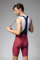 ALÉ Pantaloni scurți de ciclism cu bretele - MAGIC COLOUR PR-E - roșu