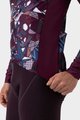 ALÉ Tricou de cilism pentru iarnă cu mânecă lungă - OVER PRAGMA - bordo/multicolor