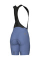 ALÉ Pantaloni scurți de ciclism cu bretele - PR-E MAGIC COLOUR - albastru deschis