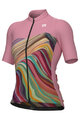 ALÉ Tricou de ciclism cu mânecă scurtă - PR-E RAINBOW - roz