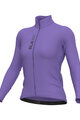 ALÉ Tricou de ciclism cu mânecă lungă de vară - PRAGMA COLOR BLOCK - mov