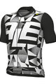 ALÉ Tricou de ciclism cu mânecă scurtă - MULTIVERSO PR-E - negru/alb