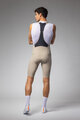 ALÉ Pantaloni scurți de ciclism cu bretele - MASTER 2.0 PR-E - bej
