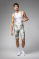 ALÉ Pantaloni scurți de ciclism cu bretele - SAUVAGE PR-E - bej/multicolor