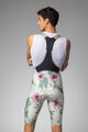 ALÉ Pantaloni scurți de ciclism cu bretele - SAUVAGE PR-E - bej/multicolor