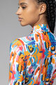 ALÉ Tricou de cilism pentru iarnă cu mânecă lungă - TRIBAL - alb/multicolor