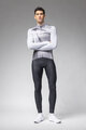 ALÉ Tricou de cilism pentru iarnă cu mânecă lungă - QUICK - alb