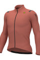 ALÉ Tricou de cilism pentru iarnă cu mânecă lungă - WARM RACE - roz