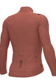 ALÉ Tricou de cilism pentru iarnă cu mânecă lungă - WARM RACE - roz