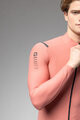 ALÉ Tricou de cilism pentru iarnă cu mânecă lungă - WARM RACE - roz