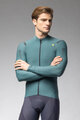 ALÉ Tricou de cilism pentru iarnă cu mânecă lungă - WARM RACE - verde