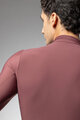ALÉ Tricou de cilism pentru iarnă cu mânecă lungă - WARM RACE - bordo